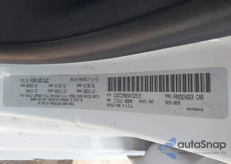 2016 Chrysler 200 Limited из США, поврежденный, VIN 1C3CCCAB2GN152515